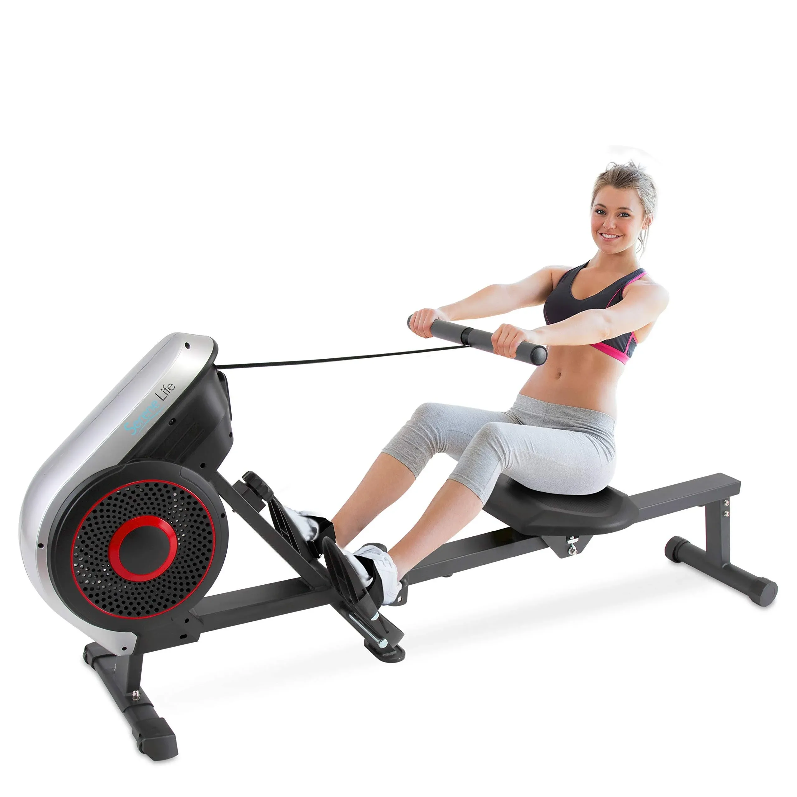 Serenelife Rowing Machine Magnetic Exercise