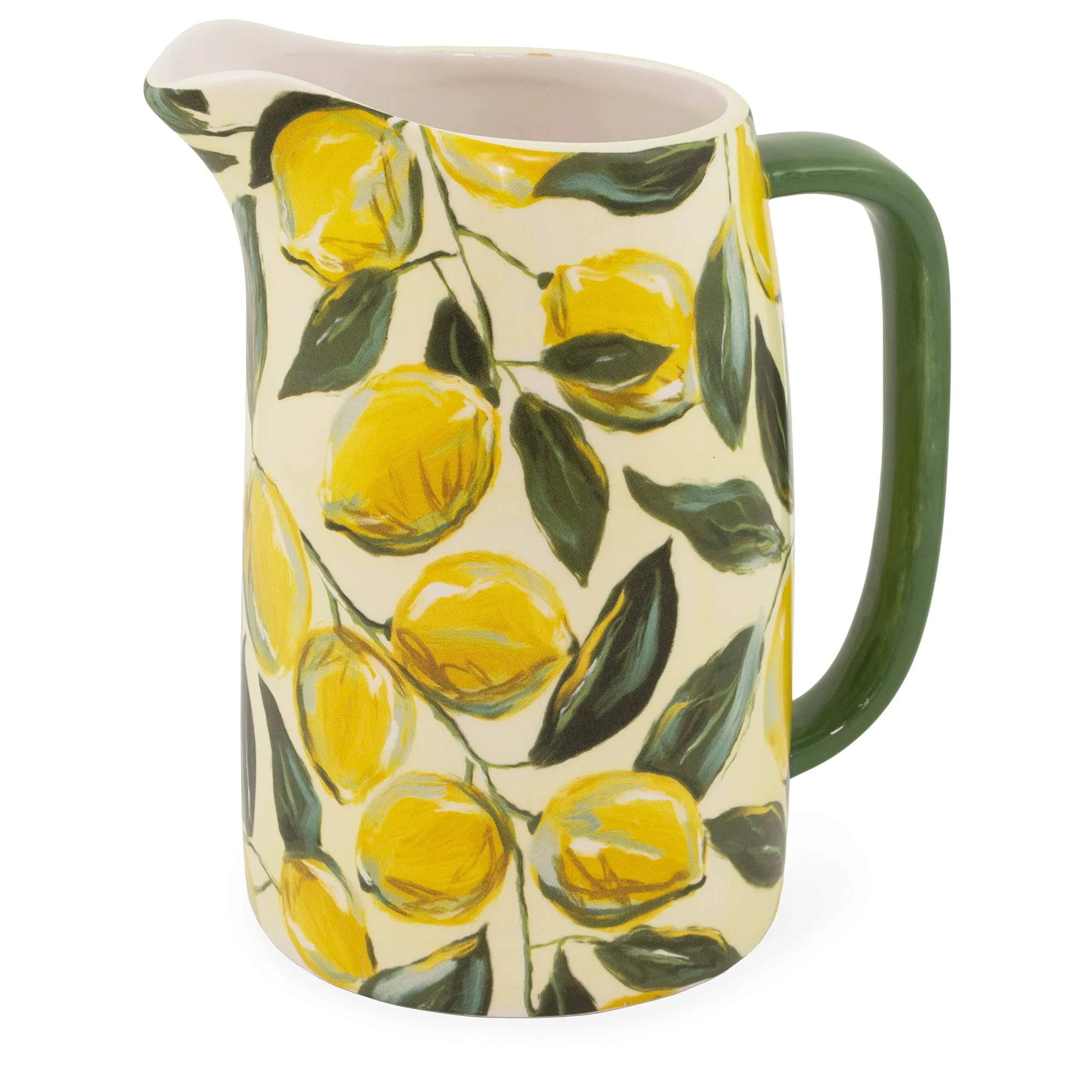 ONAL CERAMIC DRINK PITCHER 5.5 CUPS PAINTERLY LEMONS