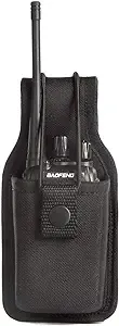 LUITON Radio Holder Radio Holster Baofeng Case Two Way Radio Pouch for Walkie Talkies Nylon Holster for Motorola Kenwood Icom HYT Arcshell Baofeng UV5R UV82 888S F8HP Retevis(1 Pack)