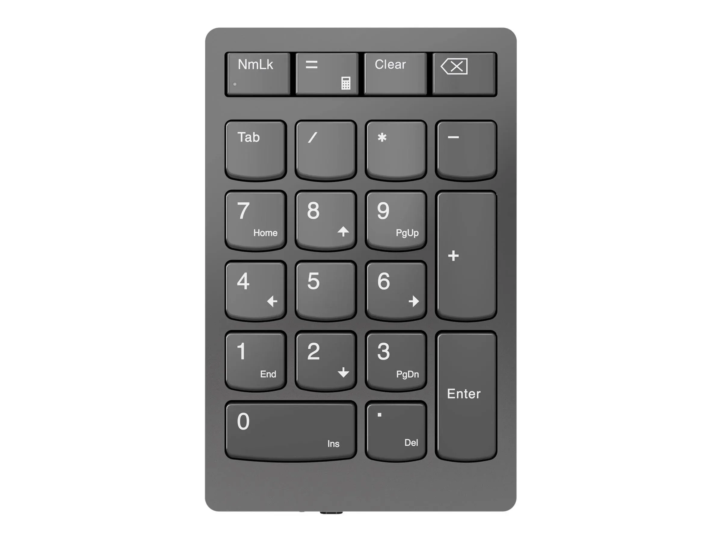 Lenovo 4Y41C33791 Go Wireless Numeric Keypad, Compact Rechargeable Slim Keypad