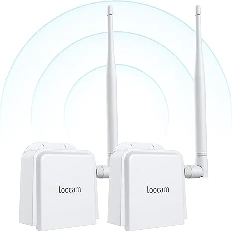 Wireless Bridge Point to Point, 900MHz Outdoor WiFi Bridge with 2000 feet Long Range Transmission Distance