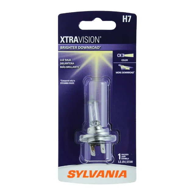 SYLVANIA - H7 XtraVision - High Performance Halogen Headlight Bulb (1 Bulb)