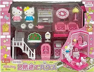 Muraoka Hello Kitty Lovely 2-Story House Toy Pretend Play for Girls 3 Years and Up