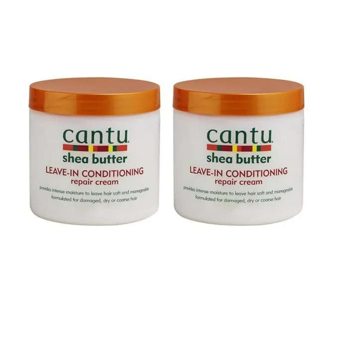 Cantu Leave-In Conditioning Repair Cream with Shea Butter, 16 oz(Pack of 2) 