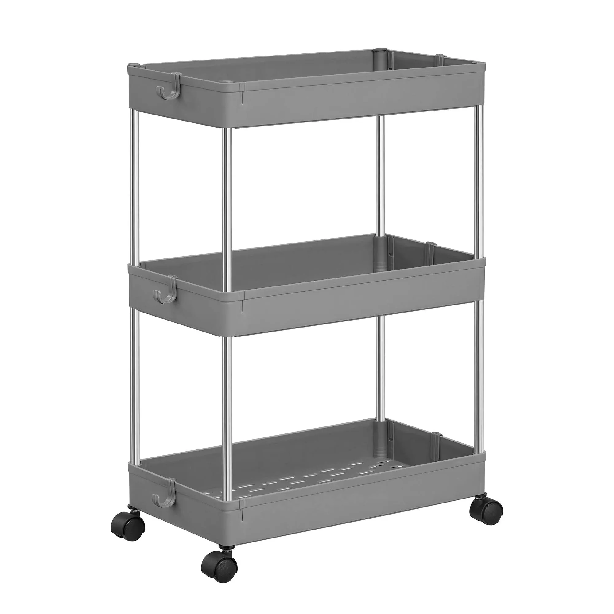 3-Tier Rolling Cart, Storage Cart with Wheels