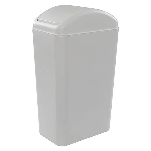 Obstnny 14L Slim Plastic Trash Can for Narrow Spaces at Home or Office, Kitchen, R