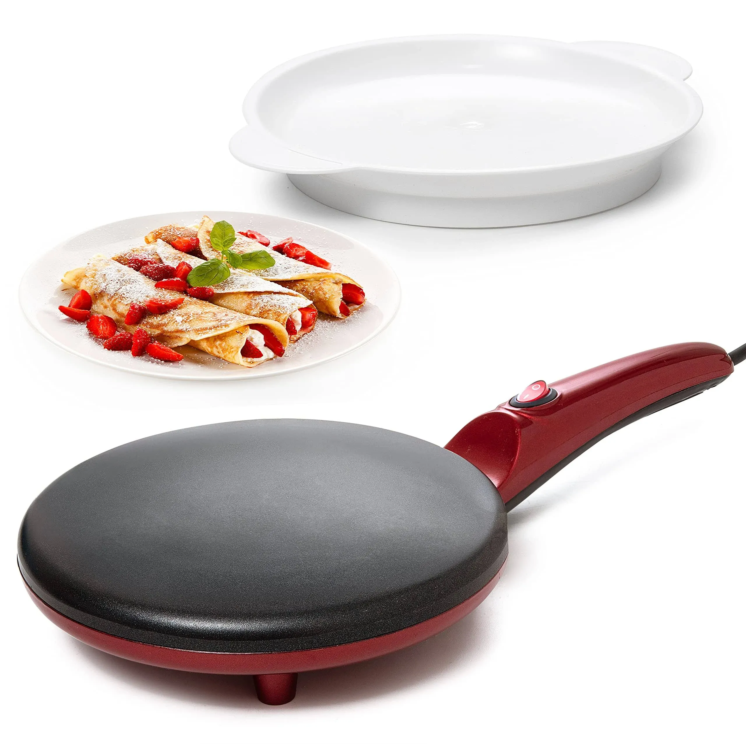 Moss & Stone Electric Crepe Maker with Auto Power Off, Portable Crepe Maker & Non ...