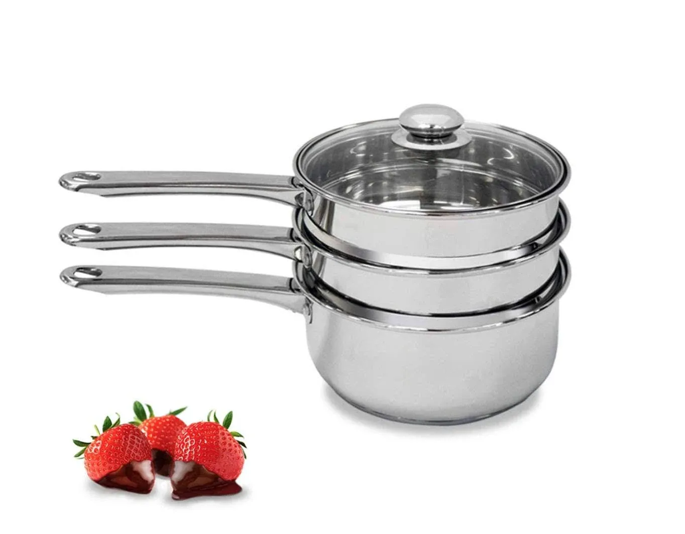 Stainless Steel Poached Eggs Double Boiler Steam Pot For Chocolate And Fondue Melting With Tempered Glass Lid   Ideal For Candle Making And Ral Use 230922 From Xuan10, $49.72 | DHgate.Com