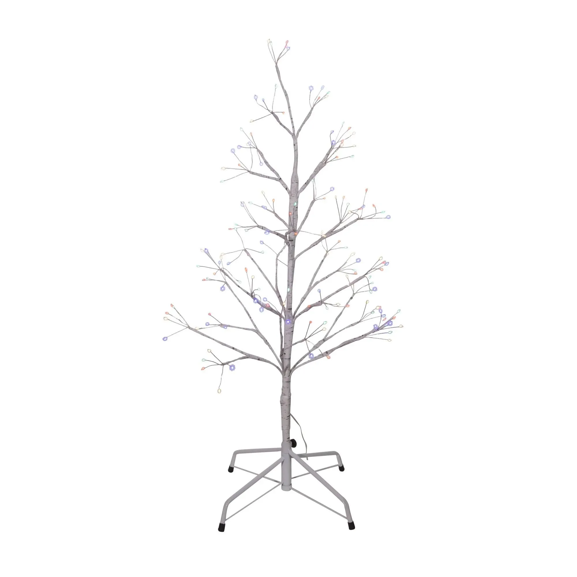 Kurt Adler 5-Foot White Birch Twig Tree with Multi-Color  5&#039;