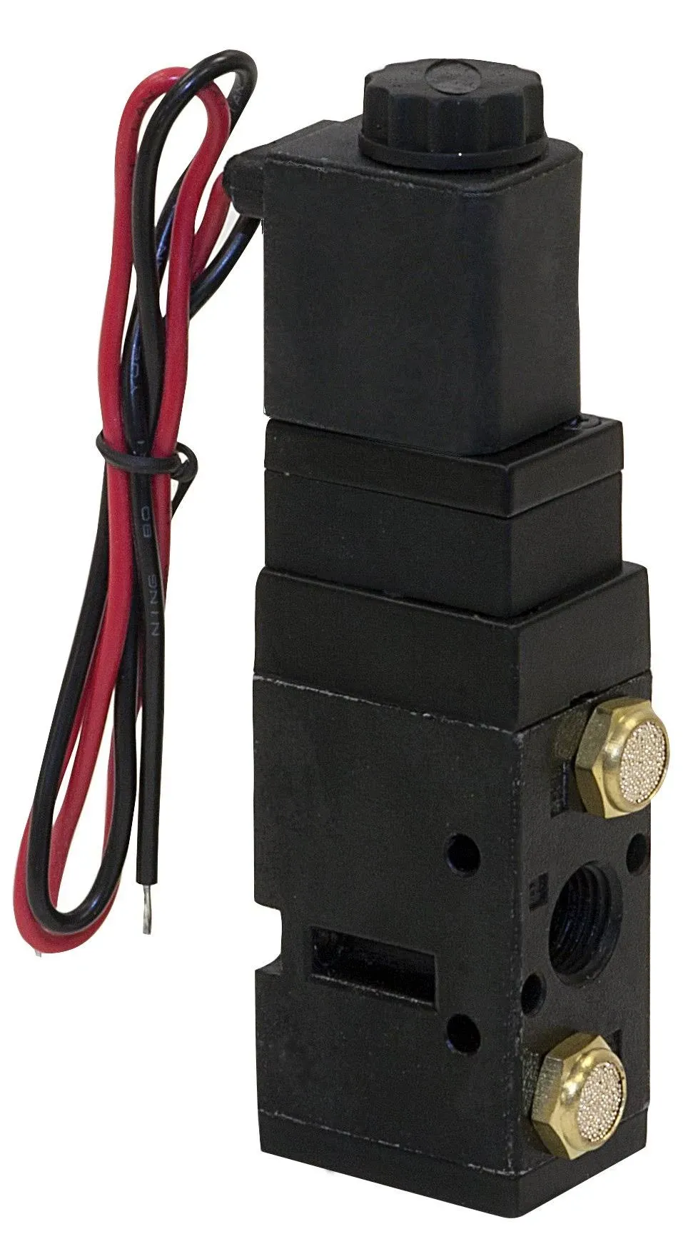 Buyers Products BAV050SA 4-Way 2-Position Solenoid Air Valve With Five 1/4 Inch NPT Ports, Pneumatic Parts & Accessories