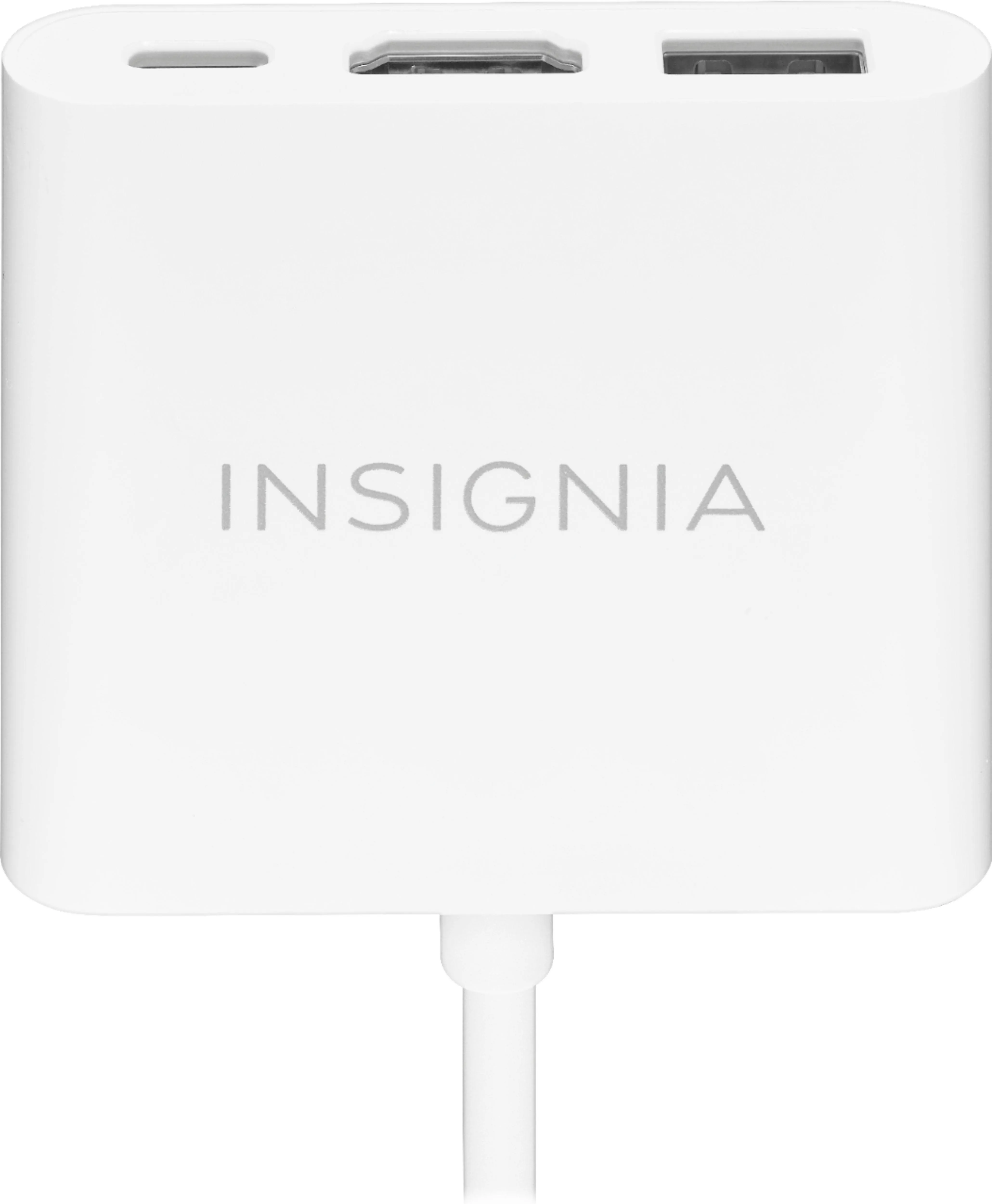 Insignia - USB-C to HDMI Multiport Adapter - White