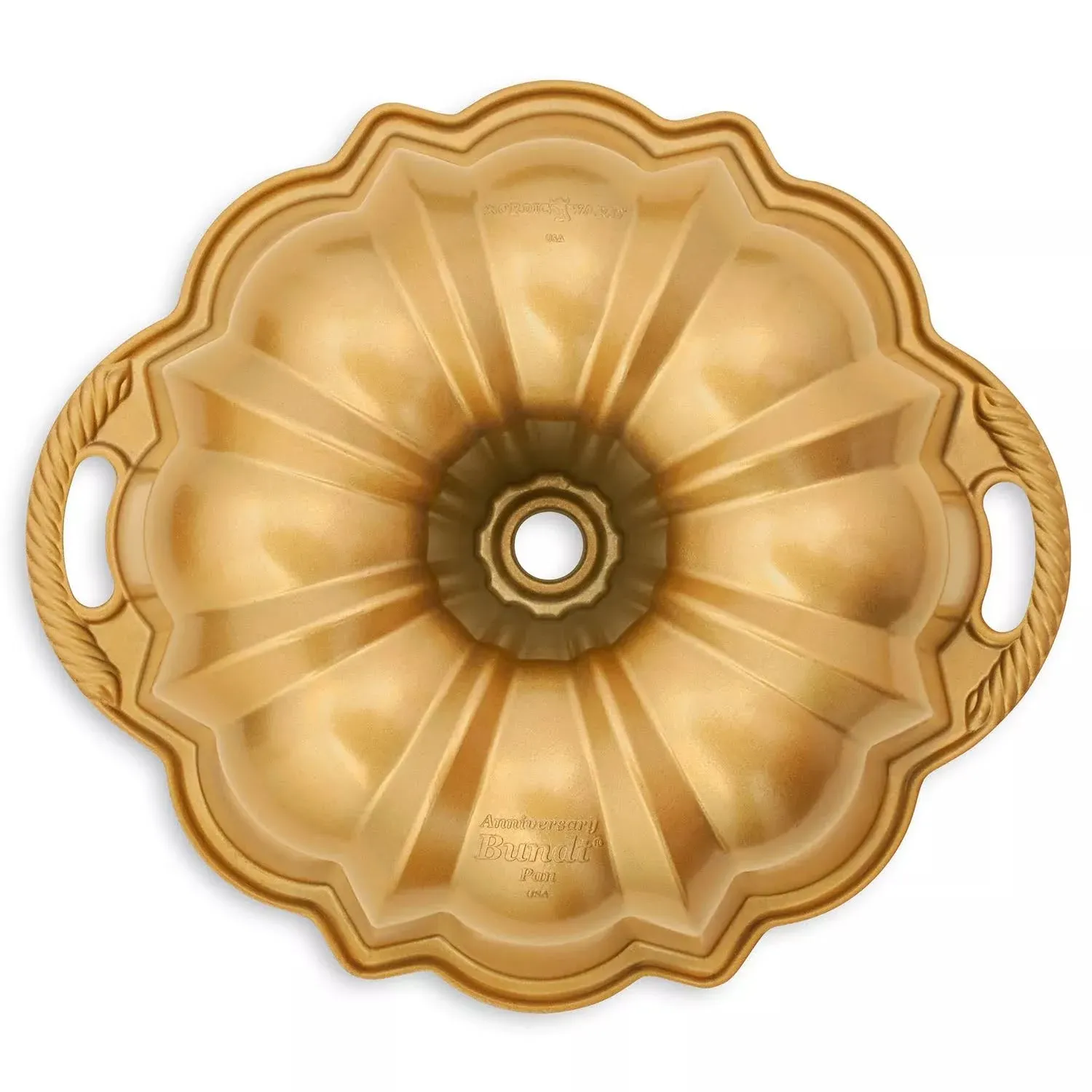 Nordic Ware Anniversary Bundt Pan - Gold