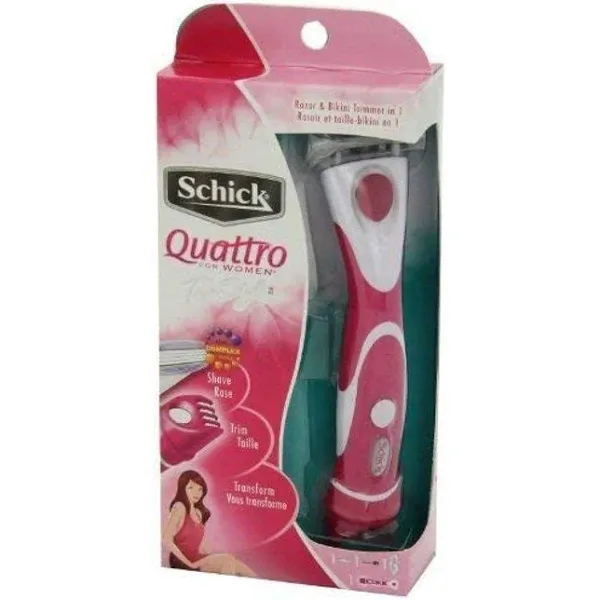 Schick Quattro For Women Trimstyle Razor & Bikini Trimmer (Color Mat Vary)