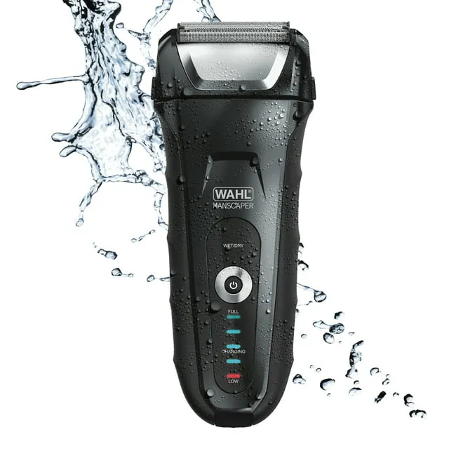 Wahl Manscaper Rechargeable Waterproof Wet/Dry Flex Hypoallergenic Foil Shaver for Men, 7074