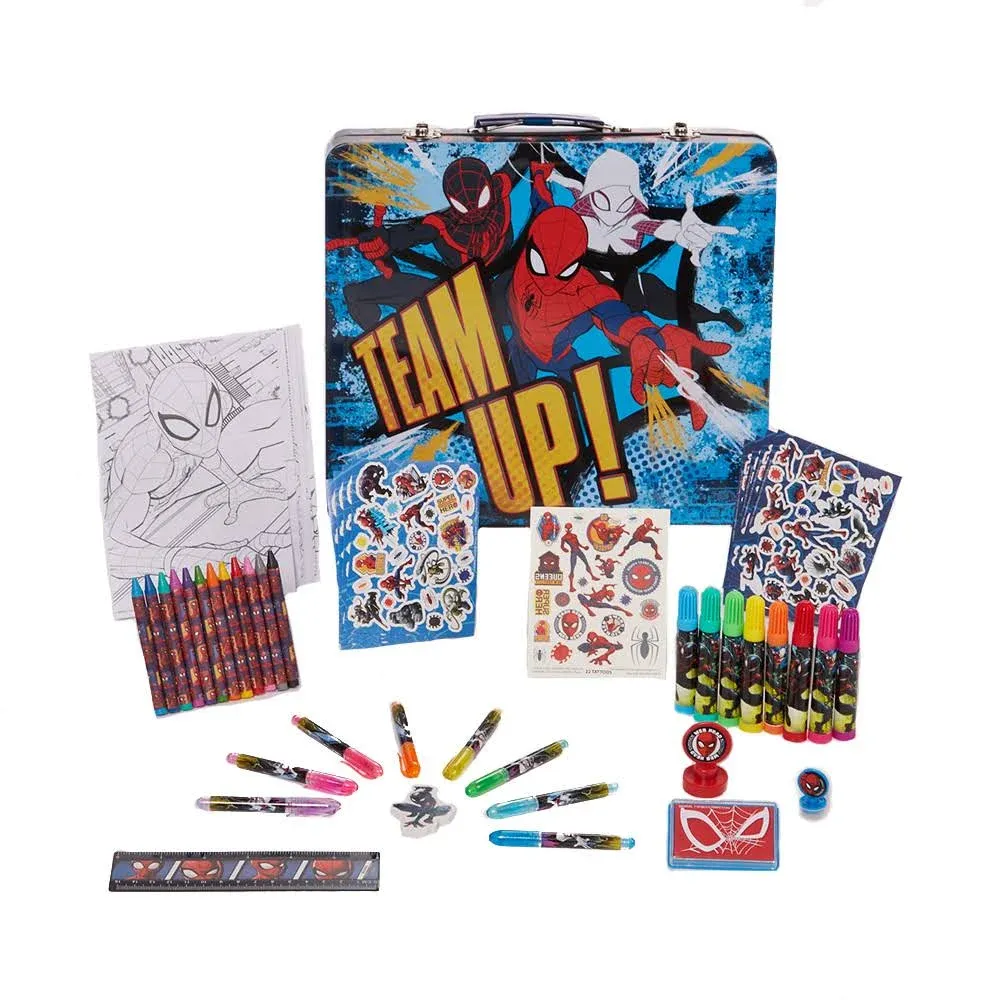 Nickelodeon Paw Patrol Kids Art Kit with Carrying Tin Gel Pens Markers Stickers 500 pc