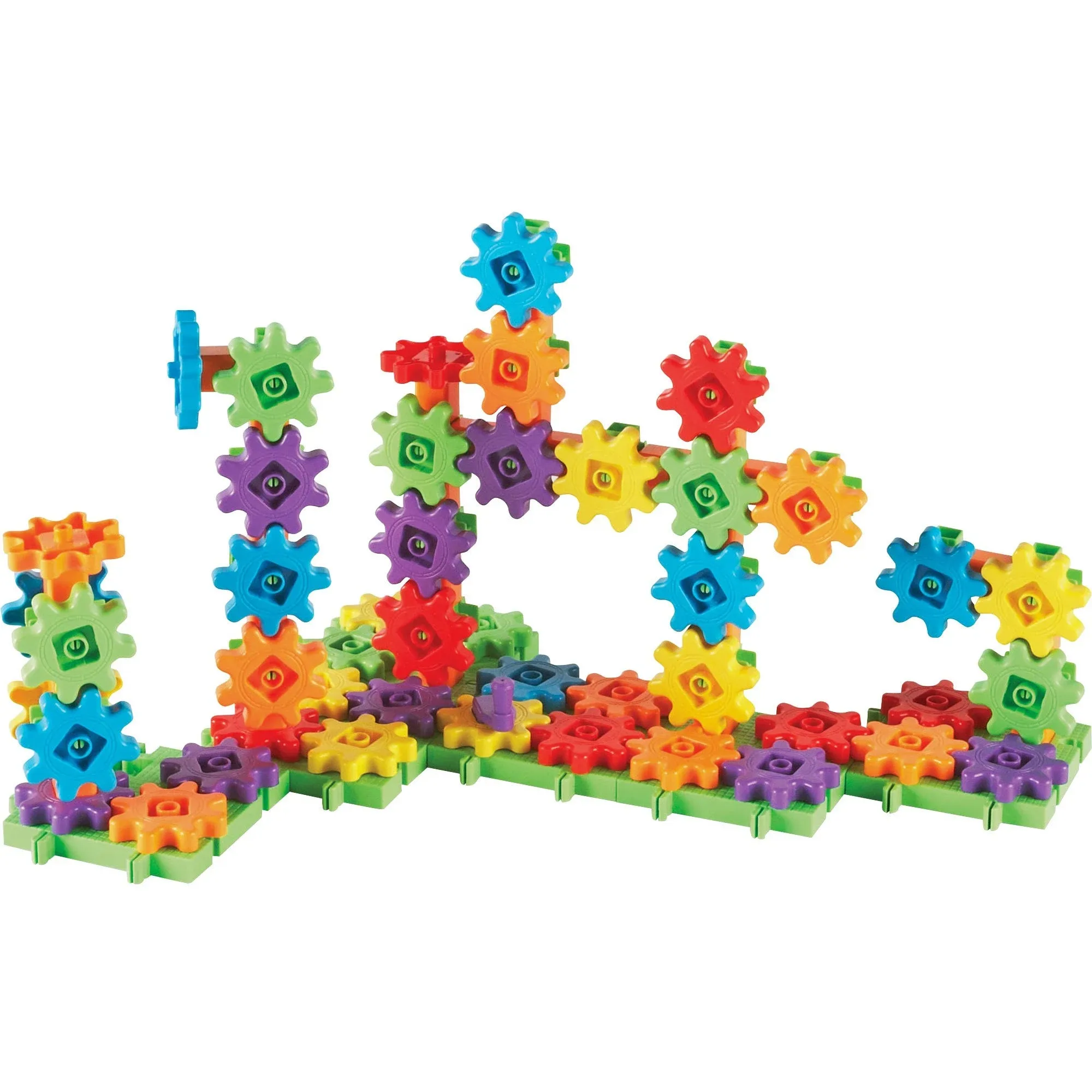 Learning Resources Gears! Gears! Gears! 100-Piece Deluxe Building Set - Ages 3+, Preschool Building Sets, Gears Toys for Kids, STEM Toys for Toddlers, Construction Toy Set, Kids Building Toy