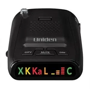 Uniden DFR1 Long Range Laser and Radar Detection, 360° Protection, City and Highway Modes, Easy-to-Read Color Icon Display with Signal Strength Meter Bars,Black