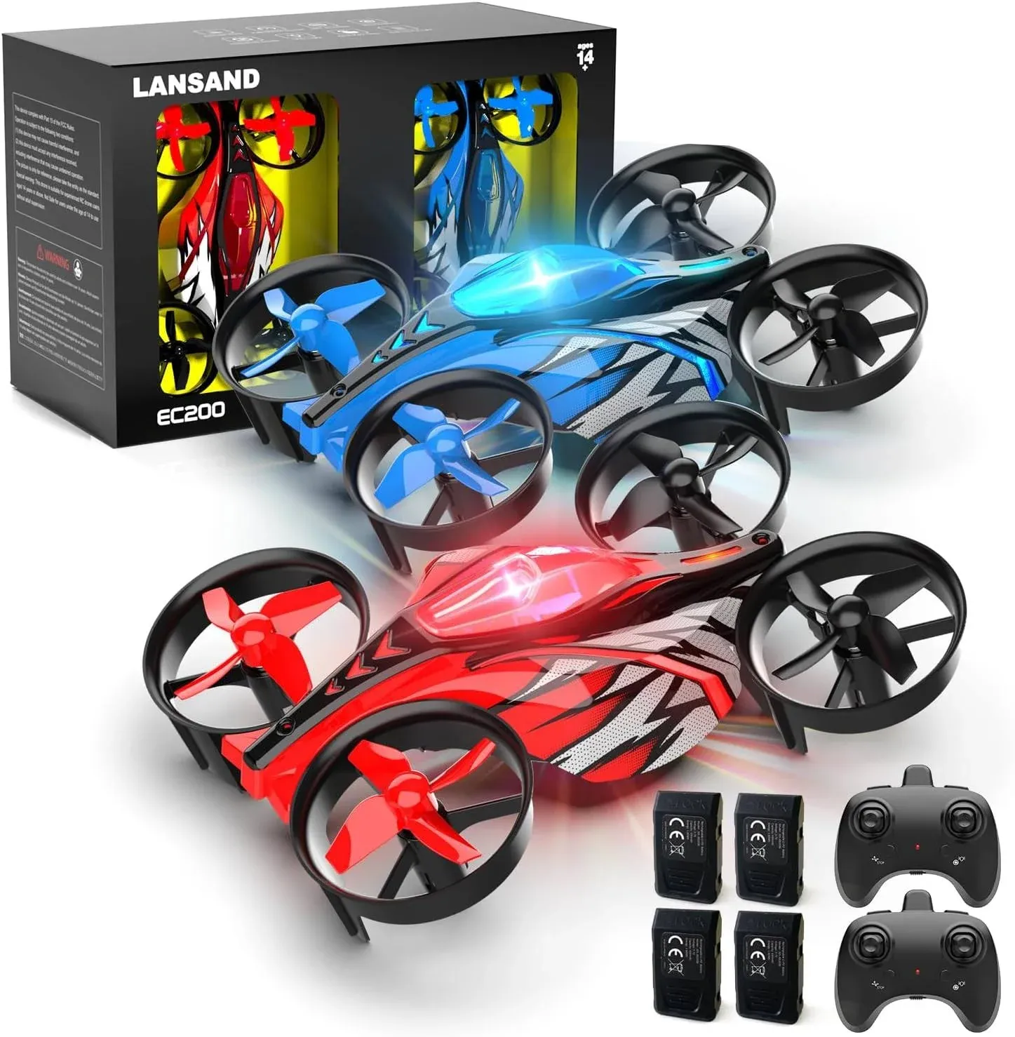 Lansand Mini Drone for Kids,Beginners<wbr/>,Adults, Small RC Purussian Blue 