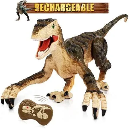 Hot Bee Remote Control Dinosaur Toys for Boys 4-7 8-12, Walking Robot Dinosau...