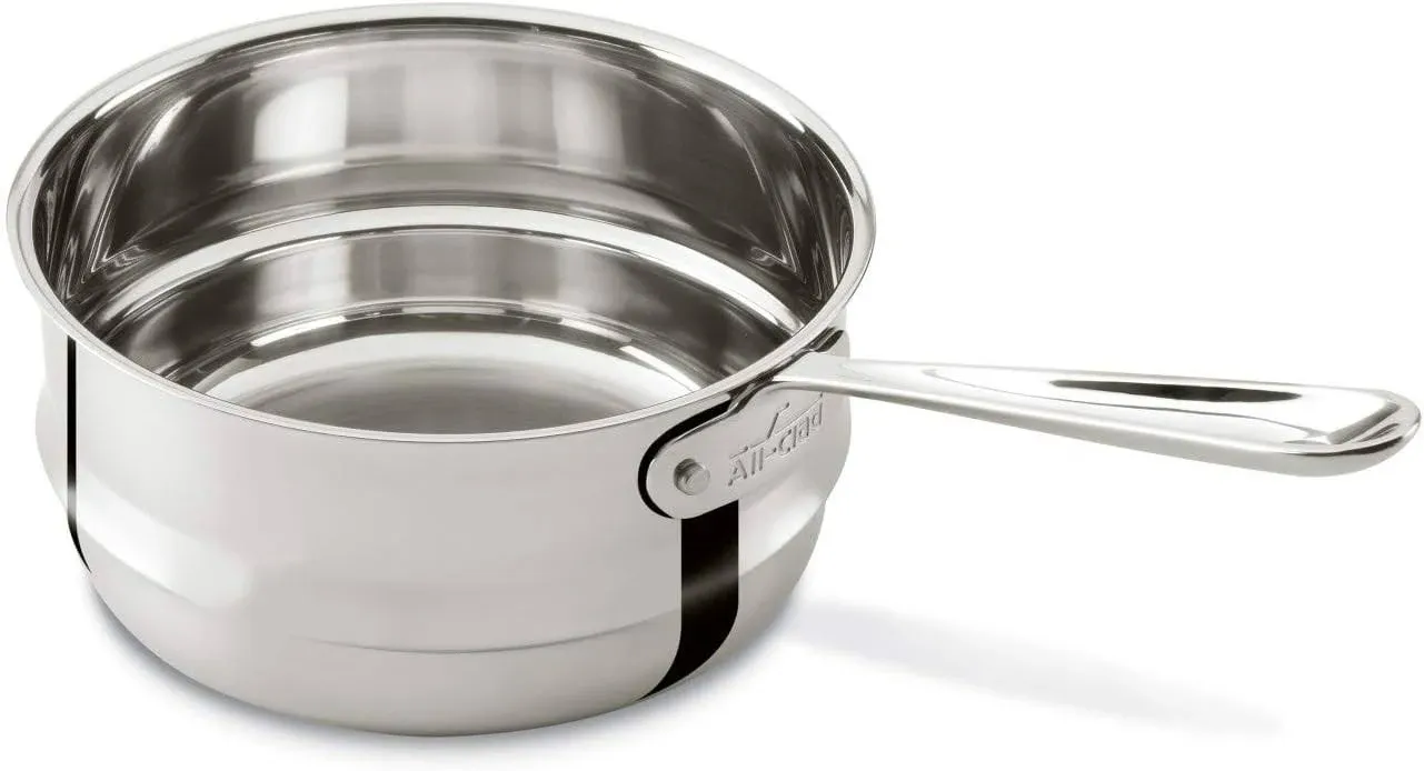 All-Clad 4703-DB Stainless Steel Dishwasher Safe Double Boiler Insert Cookware 3 ...