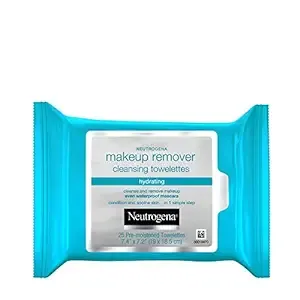 Neutrogena Hydrating Makeup Remover Face Wipes, Pre-Moistening Facial Cleansing Towelettes to Condition Skin & Remove Dirt, Oil, Makeup & Waterproof Mascara, Alcohol-Free, Value Pack 25 ct