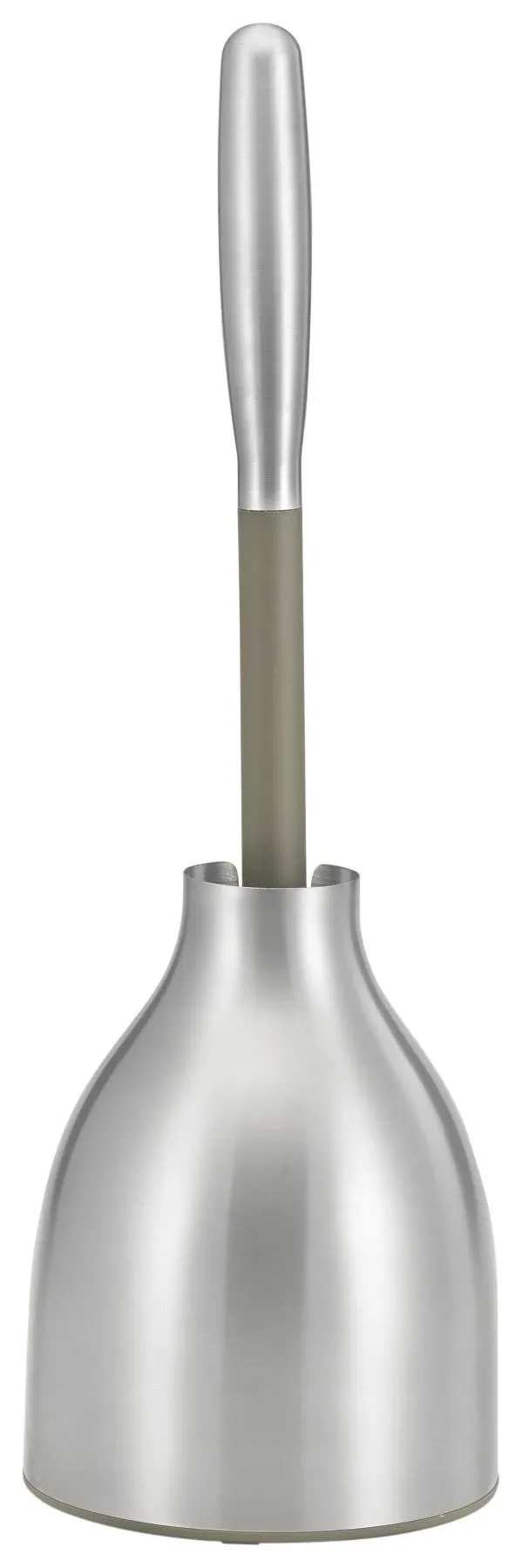 Polder Brushed Stainless Steel Plunger with Storage Caddy