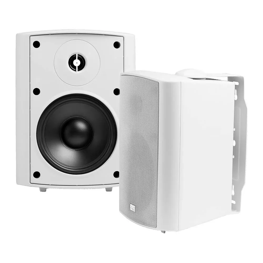 AP520 5.25&#034; Outdoor White Patio Speaker Pair 120W, IP54 Weather Resistant Pair