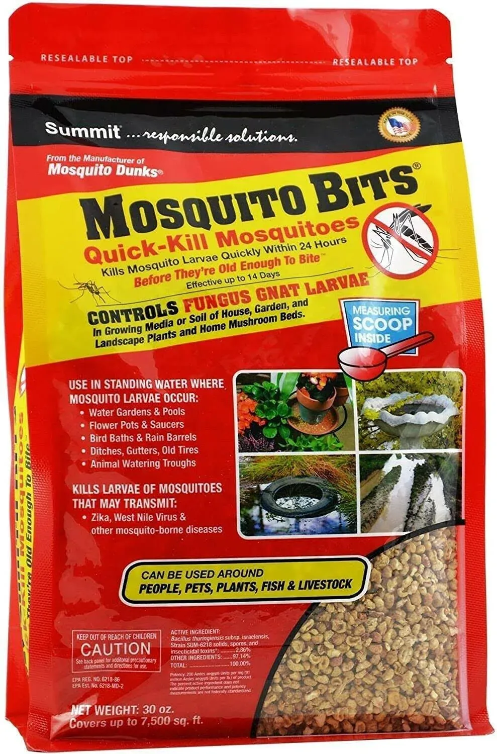 Summit Chemical Mosquito Bits - 30 oz jar