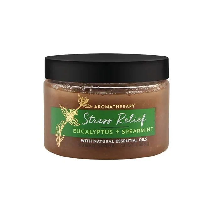 Bath & Body Works Eucalyptus Spearmint Stress Relief Sugar Body Scrub 13 Ounce 