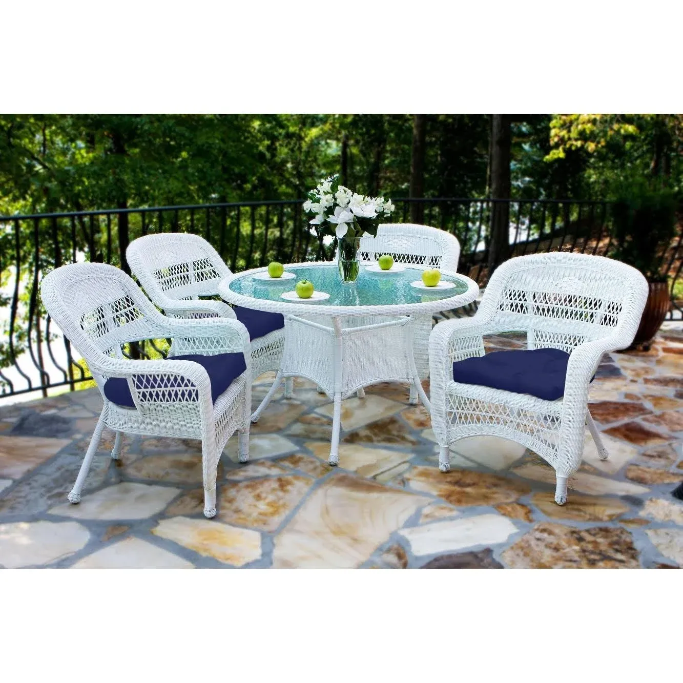 Tortuga Outdoor Portside 5Pc Dining Set - Amber - Montileaf