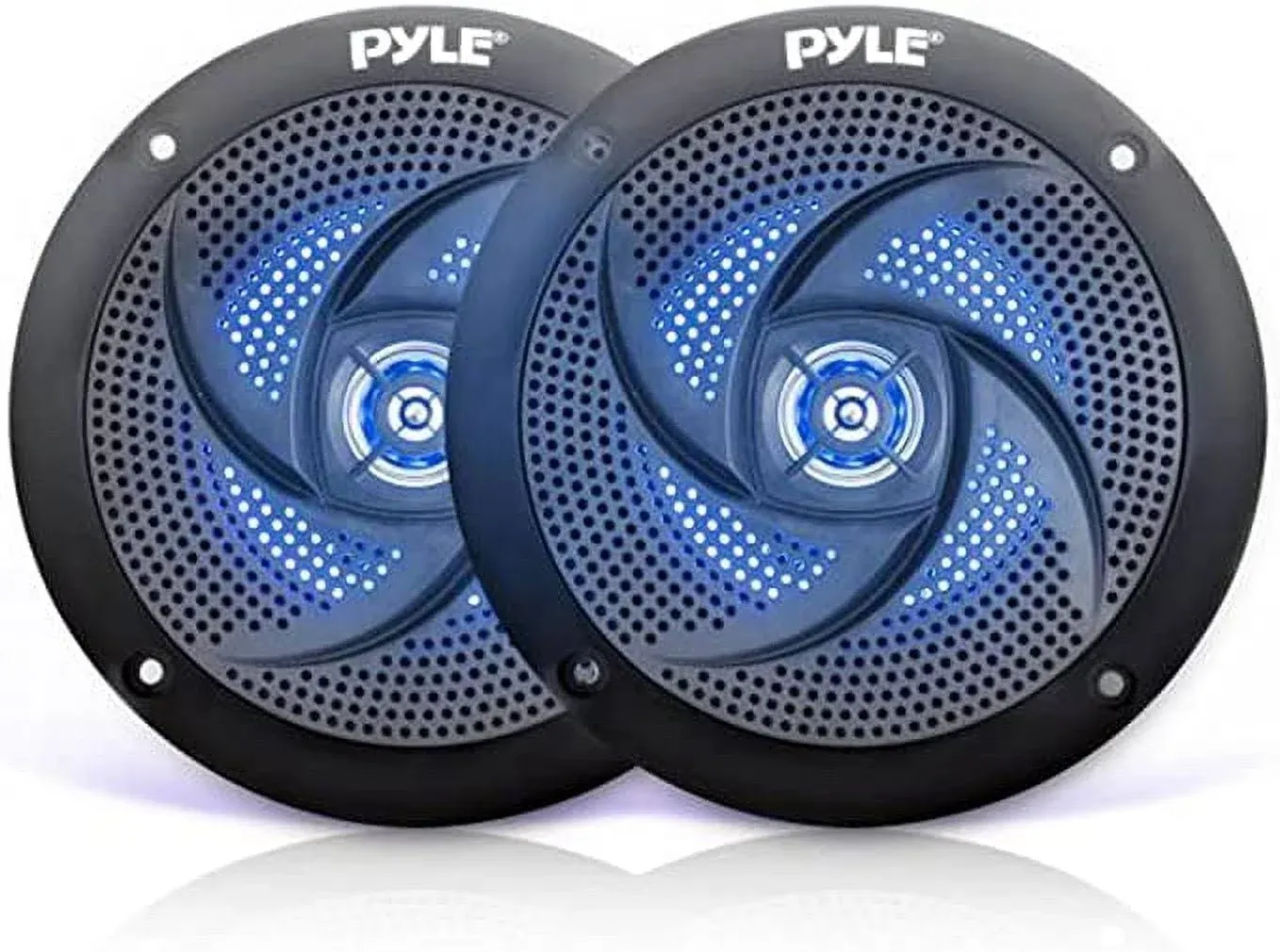 Pyle Low-Profile Waterproof Marine Speakers - 100W 4 inch 2 Way 1 Pair Slim Style Waterproof and Weather Resistant Outdoor Audio Stereo Sound System