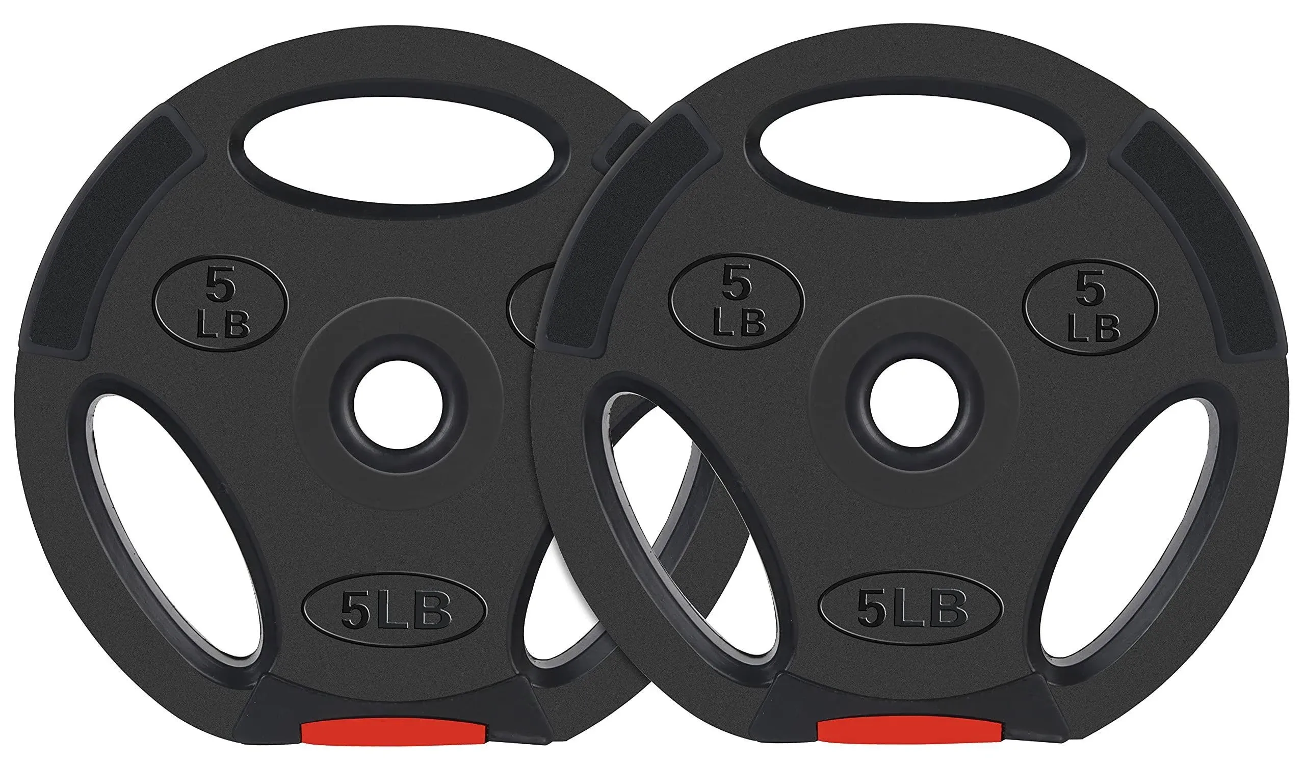 Balancefrom Vinyl Standard 1-Inch Plate Weight Plate for Strength Training ...