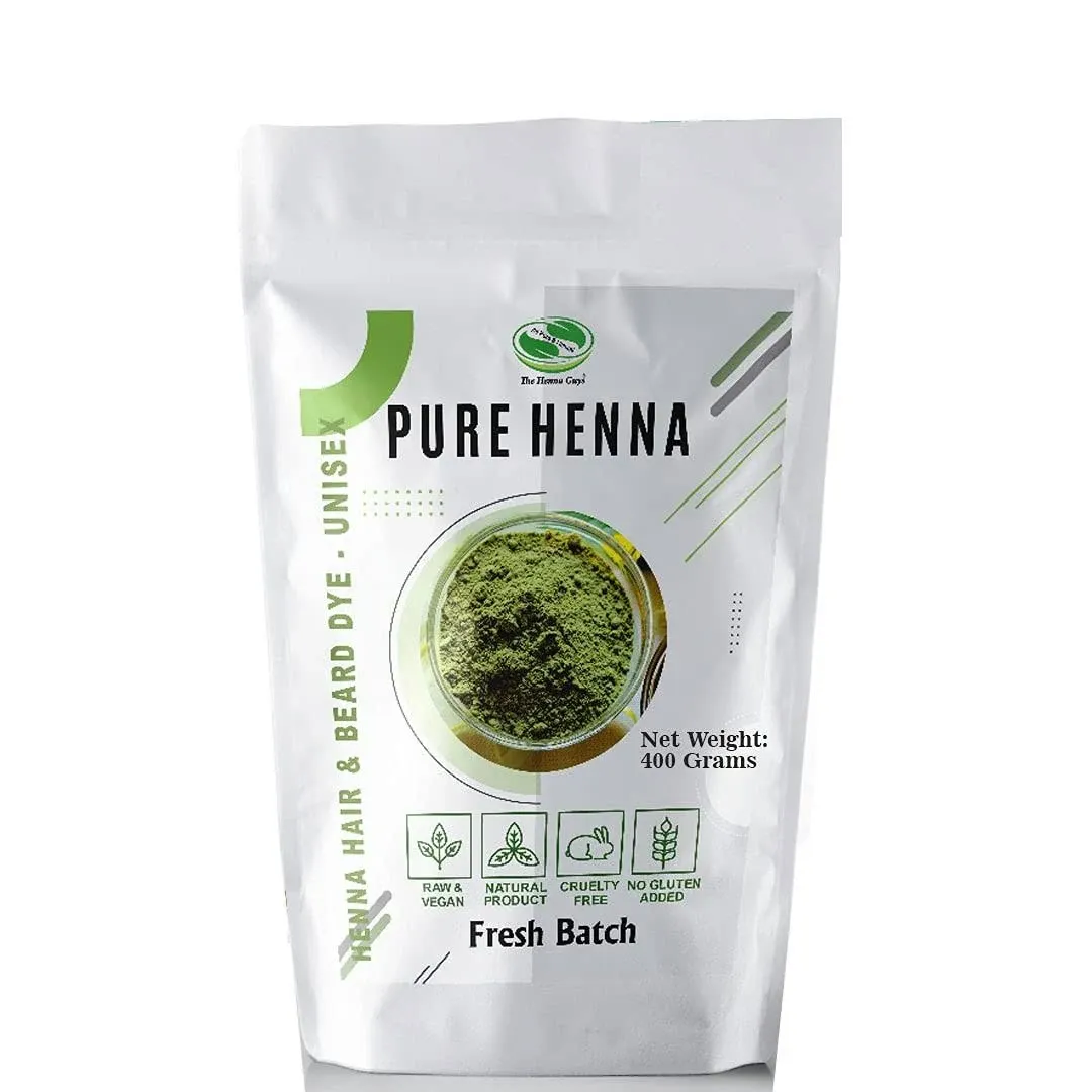 100% Pure & Natural Henna Powder for Hair Dye / Color 400 Grams - The Henna Guys