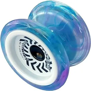 YoyoFactory Arrow Elite Beginner Yoyo Toy - Comes with Extra String & Pre Tied Finger Loop - Includes Bearings for Beginners to High Performance - Boys or Girls Ages 8+ Galaxy.