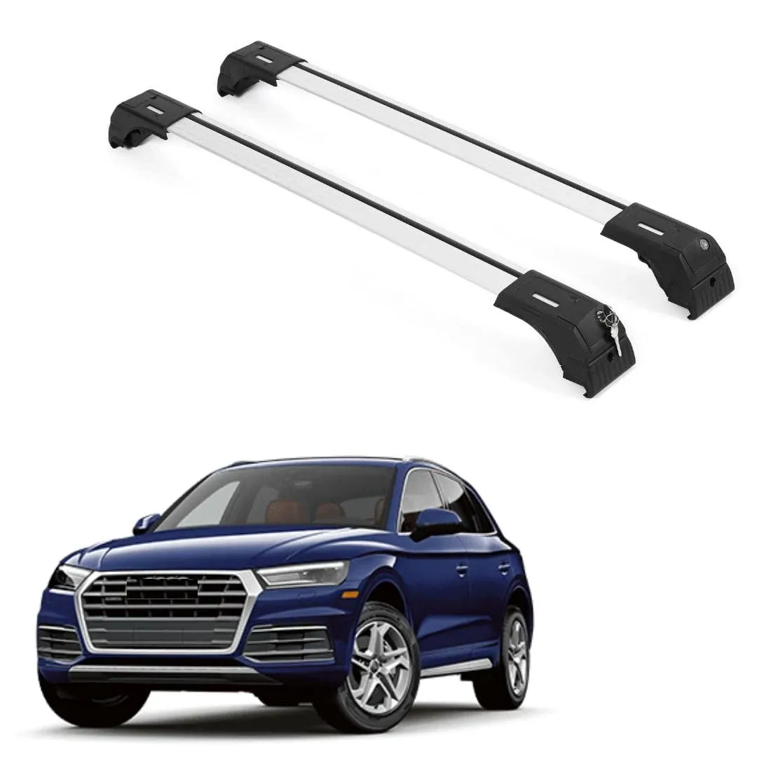 Erkul Roof Rack Cross Bars Fits Audi Q5 2018-2024 Fits Flush Rails Black  | eBay