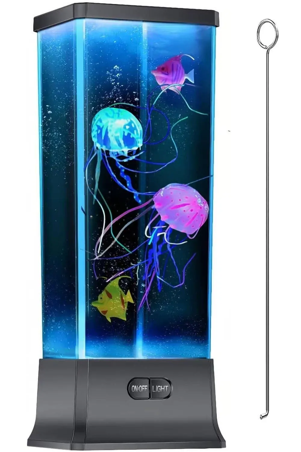 Electric Jellyfish Tank Table Lamp with Color Changing Light Gift for Kids Men