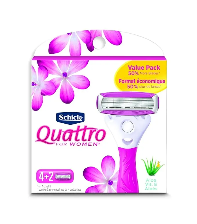 Schick Quattro For Women Women's Razor Blade Refills, 10 Ct