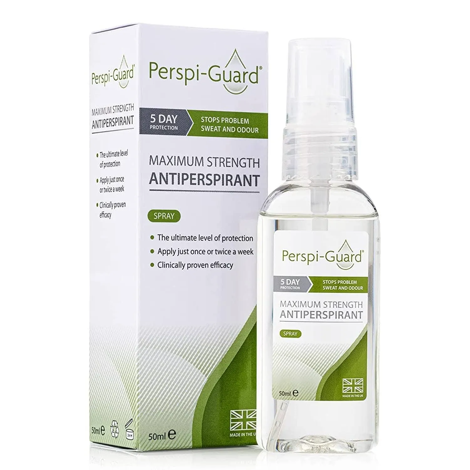 Perspiguard Maximum Strength Antiperspirant 50Ml - 5 Day Protection