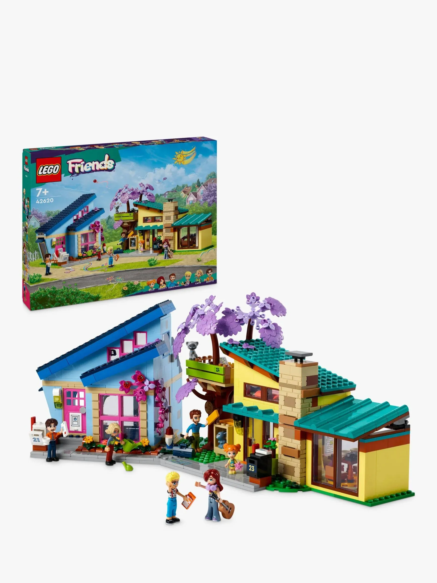 LEGO Friends Olly and Paisley&#039;s Family Houses 42620 Building Toy Set New Gift