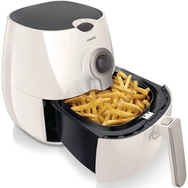 philips starfish technology airfryer with cookbook, white - 1.8lb/2.75qt-