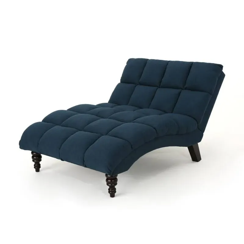 Kaniel Tufted Fabric Double Chaise by Christopher Knight Home