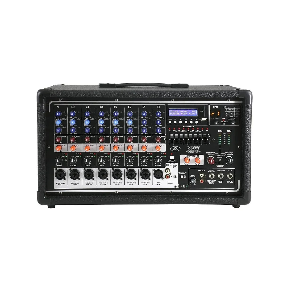 Peavey PVi 8500 400-Watt 8-Channel Powered Mixer Black | Reverb