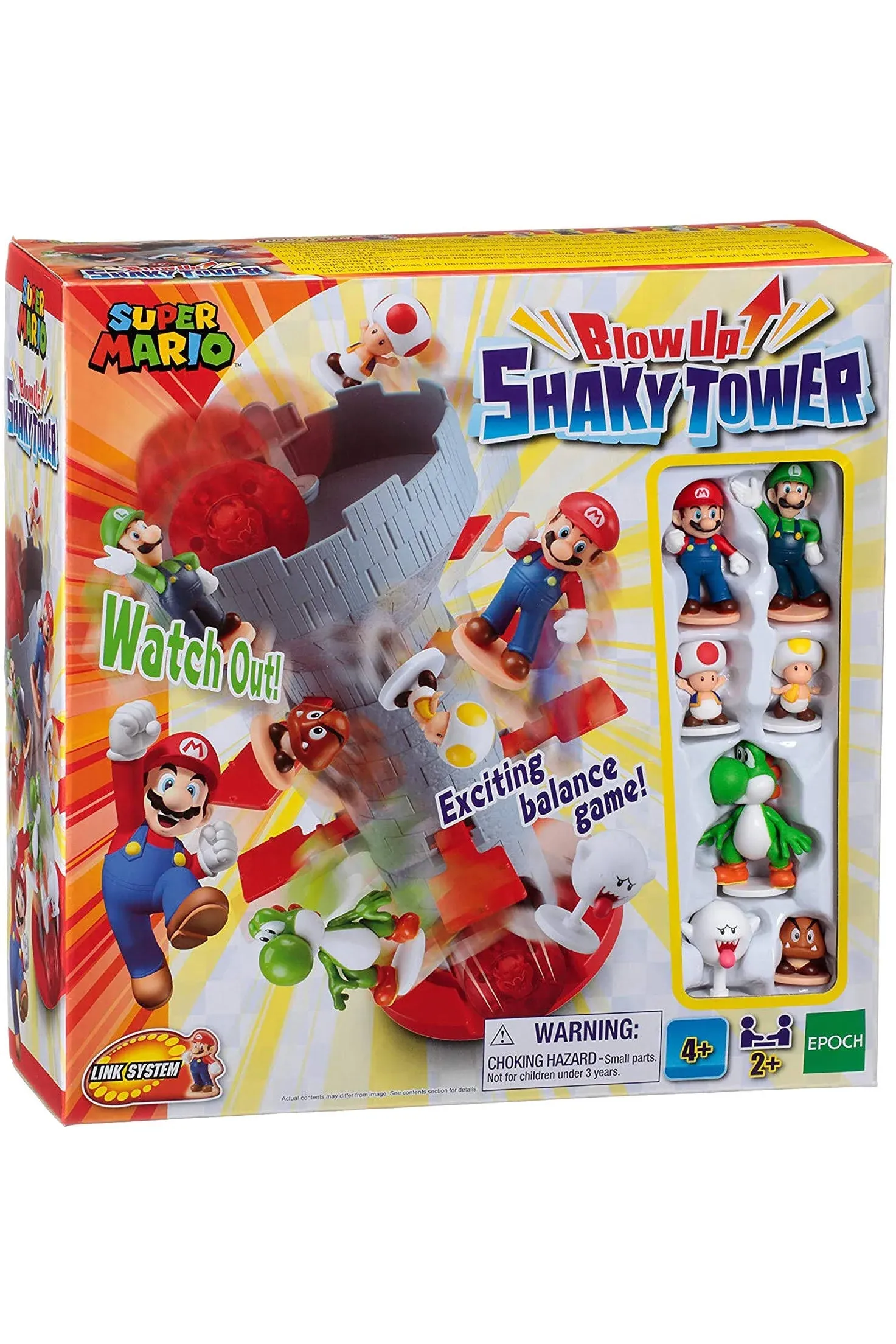 Juego de mesa super mario blow up! shaky tower