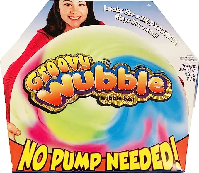 2 NEW Groovy WUBBLE Bubble BALL Tie Dye Inflatable NO Pump Needed Kid Party Gift