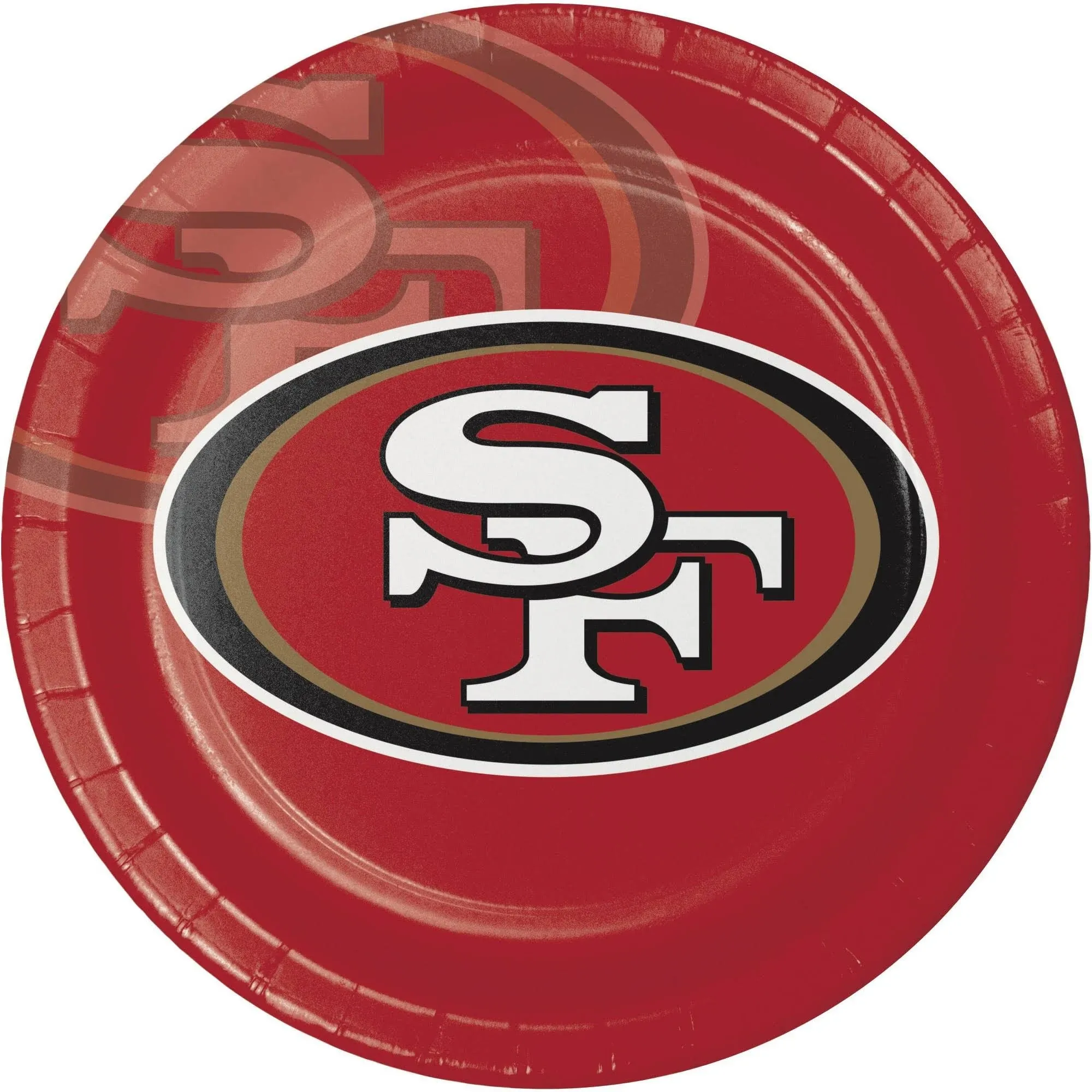 24ct San Francisco 49ers Football Paper Plates