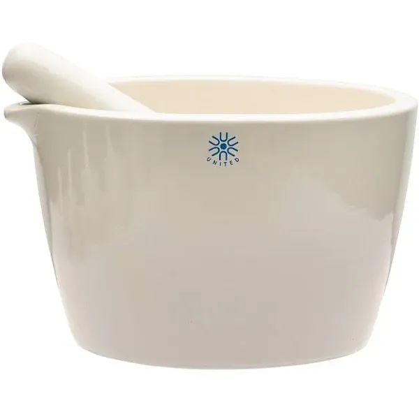 Mortar & Pestle Set, Porcelain, Capacity 1900mL