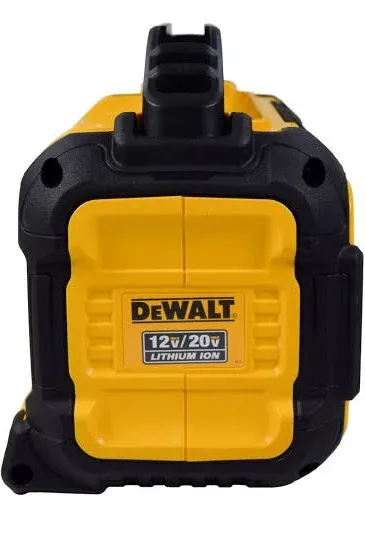 DEWALT 20V MAX Bluetooth Speaker, 100 ft Range, Durable for Jobsites, Phone Holder Included, Lasts 8-10 Hours with Single Charge (DCR010), Yellow/Black