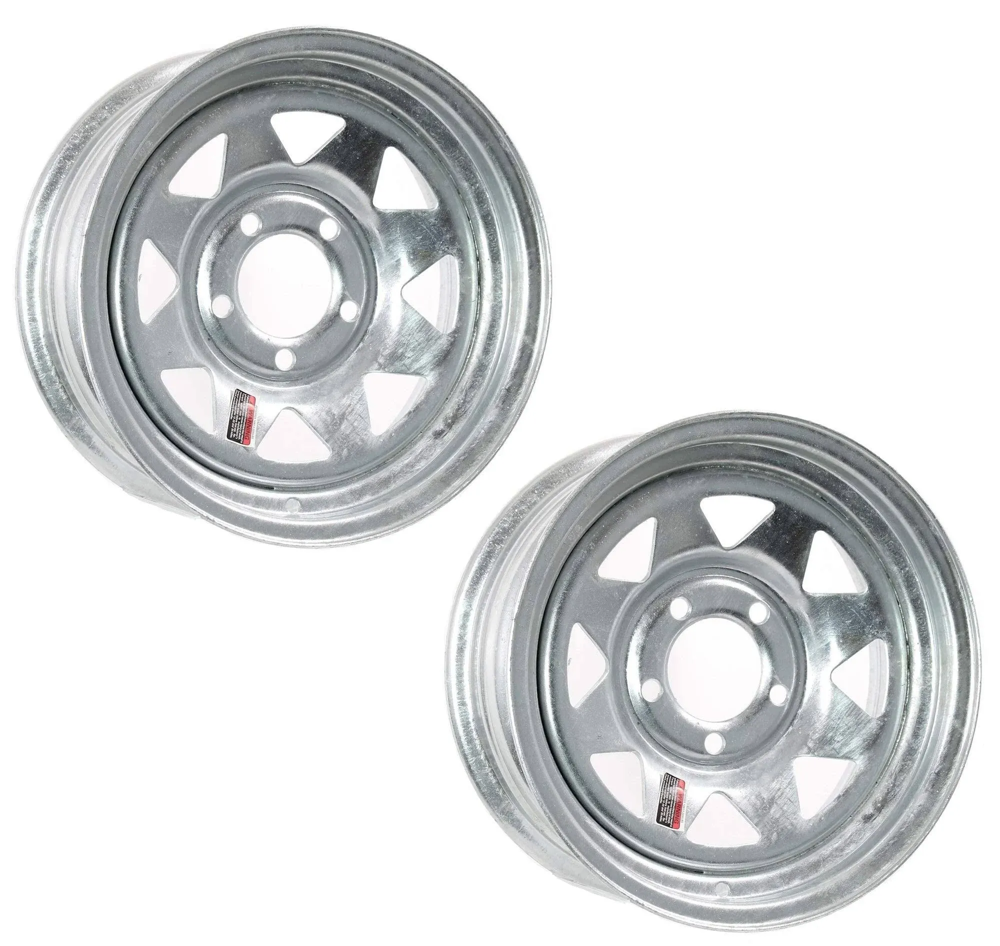 eCustomRim Trailer Rim Wheel 13 in. 13x4.5 5 Lug Hole Bolt Wheel Galvanized Spoke Design