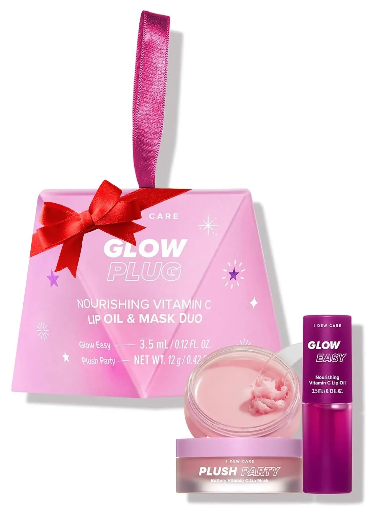 I Dew Care Glow Plug Nourishing Vitamin C Lip Oil & Mask Duo - Glow Easy and ...