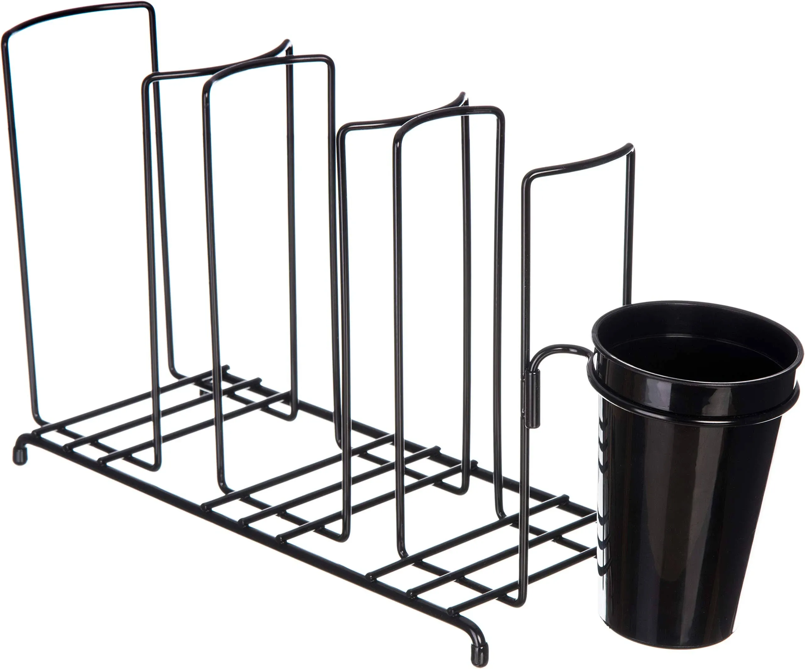 San Jamar C8005WFS Cup/Lid Wire Organizer, Caddy, 5 Stacks